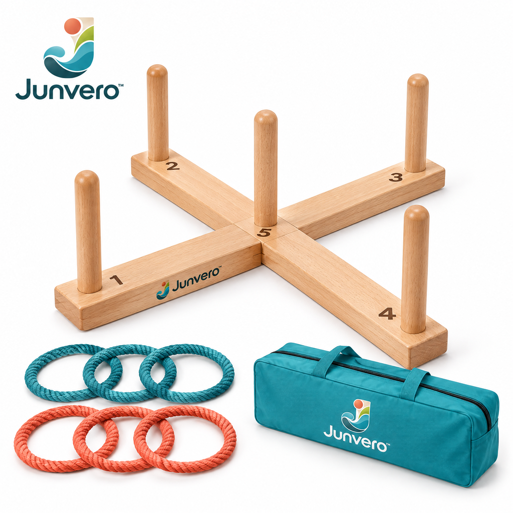 Junvero™ TargetDrop Bean Bag Toss Target – Multi-Zone Outdoor Tossing Game for Backyard Parties, Family Play & Group Challenges