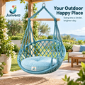 Junvero™ SwayNest Hanging Swing Chair – Suspended Lounge Seat for Backyard, Porch, Patio & Relaxing Outdoor Spaces